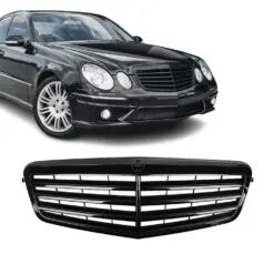 Blanksvart grill till Mercedes E-Klass W211 som ger en modern och sportig front.