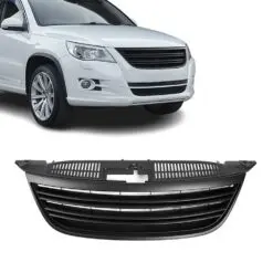 Svart grill till VW Tiguan (2007–2011) som ger bilen en stilren, modern och sportig frontdesign.