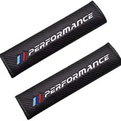 BMW Performance bälteskuddar i kolfiberdesign som ger ökad komfort och en sportig känsla i bilen.