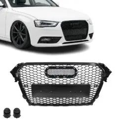 RS-look frontgrill till Audi A4/S4 B8 Facelift 2012–2015 – ger bilen ett aggressivt och exklusivt utseende.