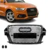RS honeycomb grill till Audi Q3 8U (2011–2014) som ger bilen en aggressiv RS-inspirerad front och modern Black Edition-look.