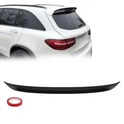 Blanksvart takspoiler till Mercedes GLC X253 (2015–2022) som ger en sportig och elegant uppgradering.