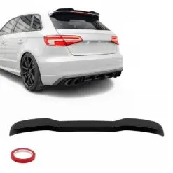 Blanksvart takvinge till Audi A3 8V S-Line och S3 – ger ett sportigt och exklusivt utseende.