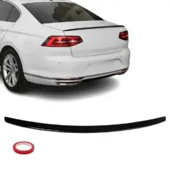 Blanksvart vinge till VW Passat B8 (2015–2022) som ger bilen en sportig, stilren och exklusiv bakprofil.