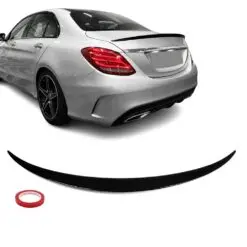 Sportig vinge i blanksvart för Mercedes C-Klass W205 Sedan – förbättrar aerodynamik och ger bilen ett exklusivt utseende.