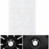 BMW Klistermärken För Emblem Vit Kolfiber
