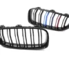 BMW F32 F33 F36 F80 F82 F83 Tri Color grill i blanksvart M Performance-design med sportig OEM-look.